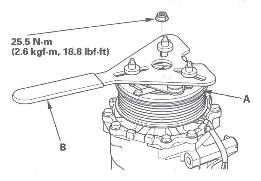 Figura: Placa de armadura da embreagem do compressor