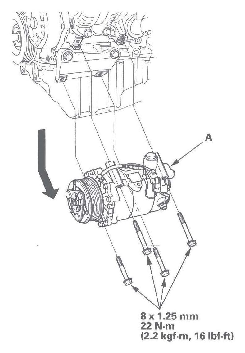 Figura: Compressor do ar-condicionado