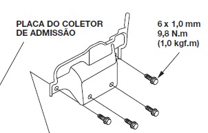 Figura: Placa do coletor de admissão