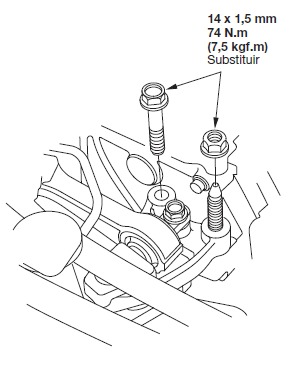 Figura: Coxim lateral do motor — parafuso passante