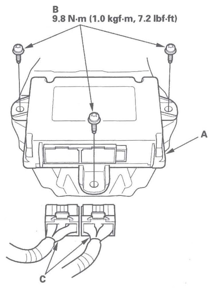 Figura: Central de airbag (módulo SRS)