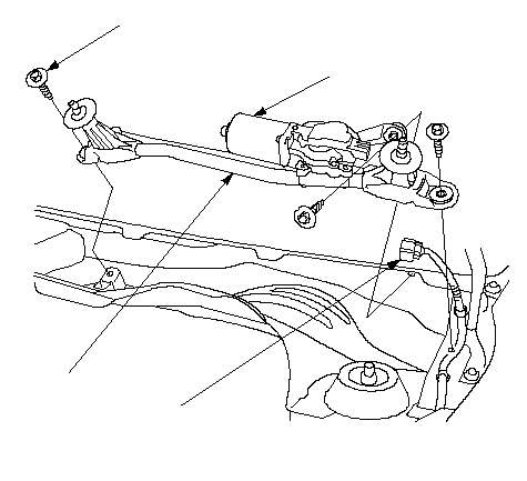 Figura: Motor do limpador — suporte