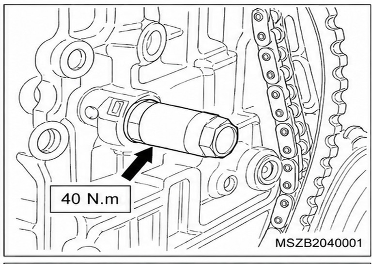 Figura: Tensor Hidráulico da Corrente de Sincronização