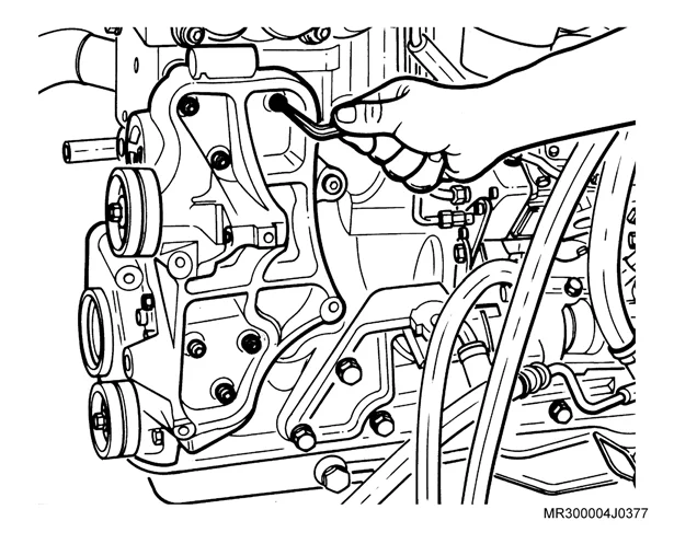 Figura: Compressor do A/C — suporte