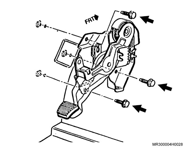 Figura: Pedal do freio de estacionamento