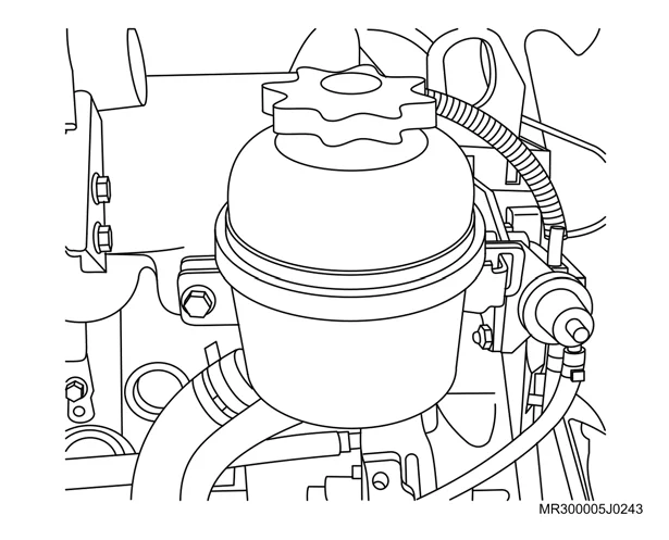 Figura: Suporte (2) da válvula solenóide de controle de pressão do turbo