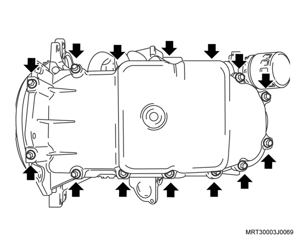 Figura: Cárter ao bloco do motor (N24XF)